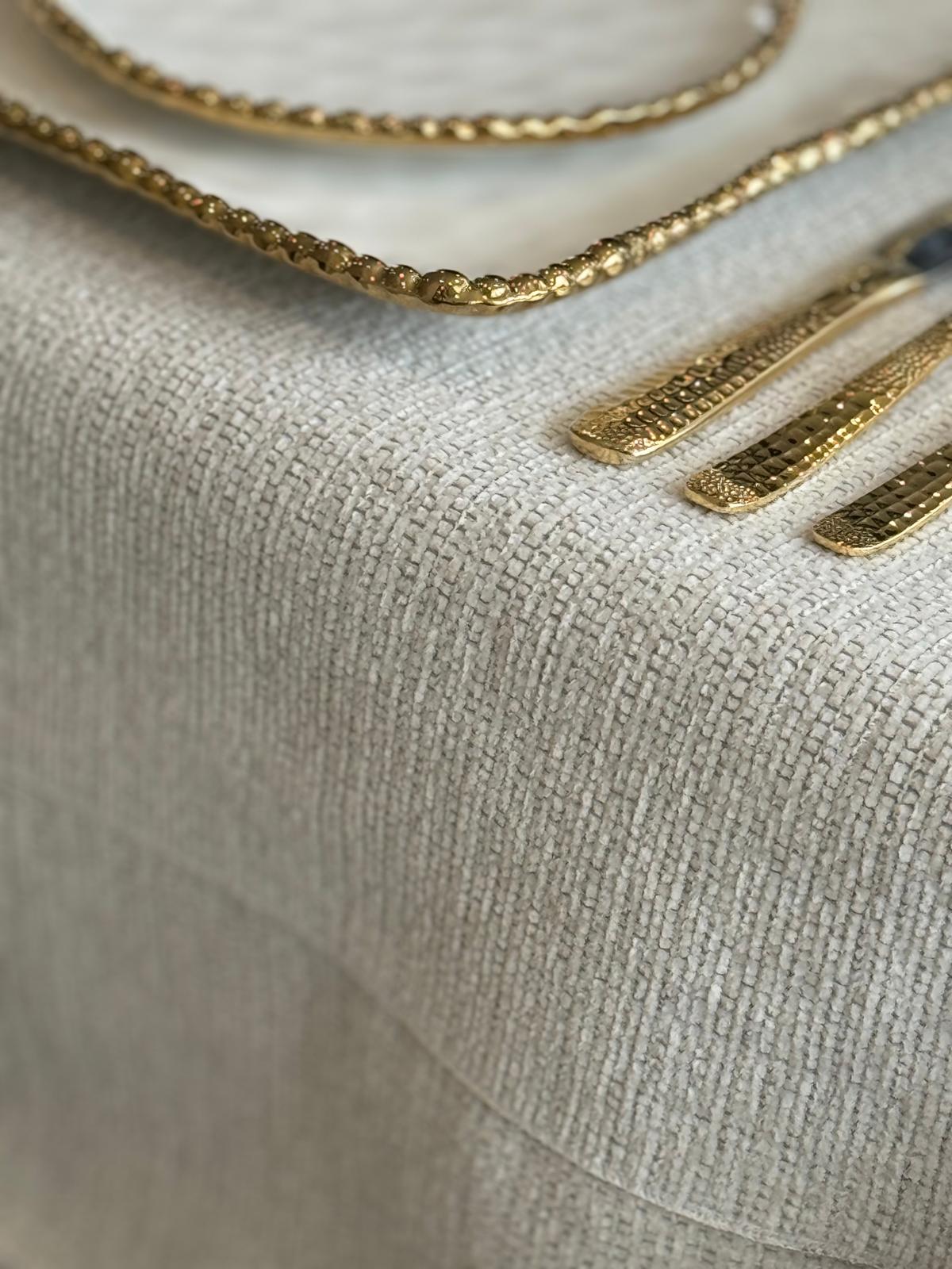 6388 Chenille Weave Antique White