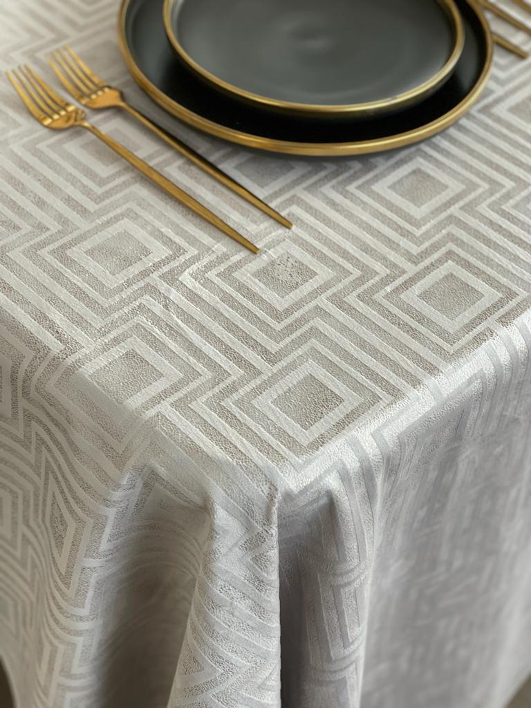 2040 Geometric Velvet gray