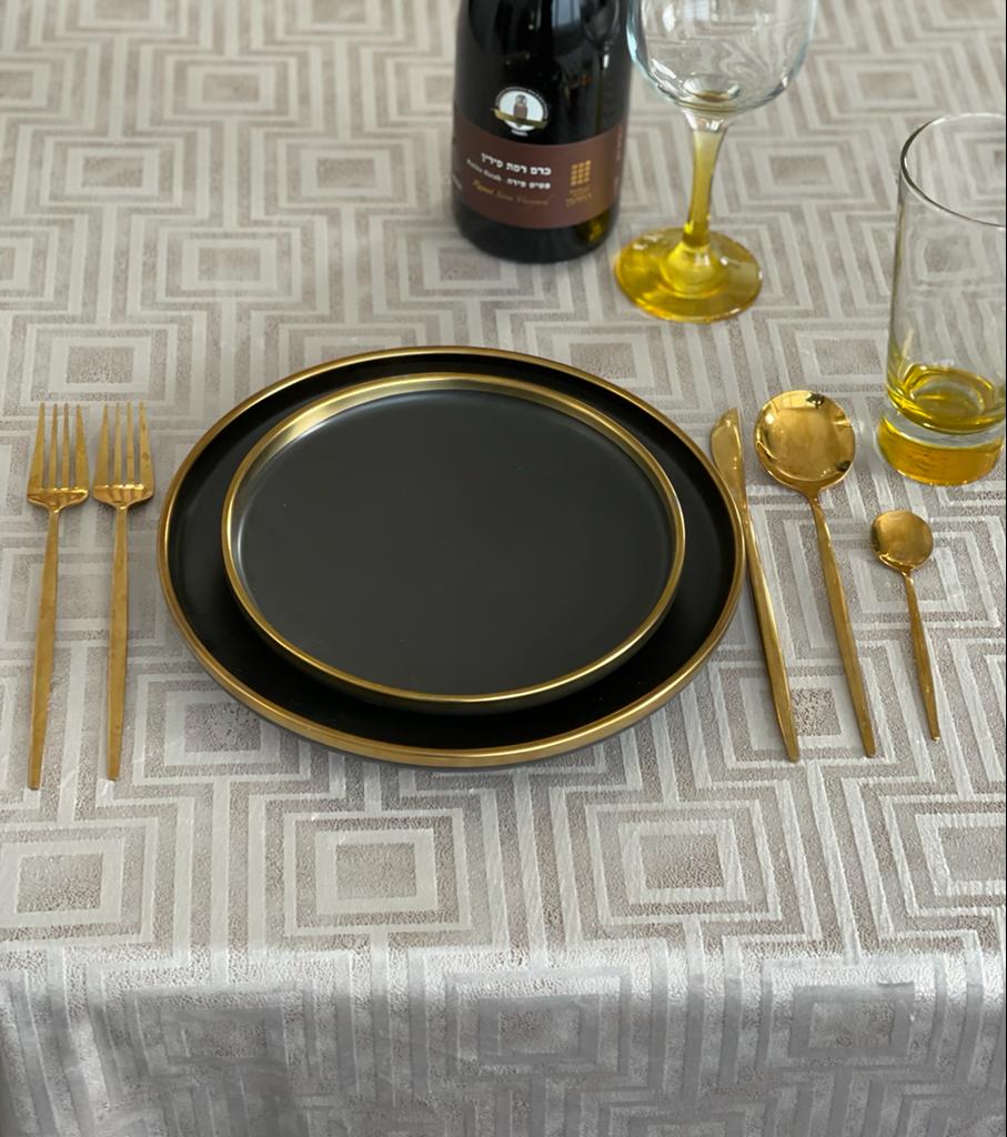 2040 Geometric Velvet gray