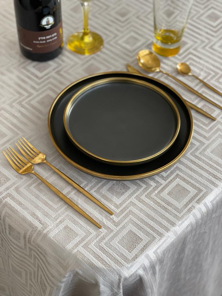 2040 Geometric Velvet gray