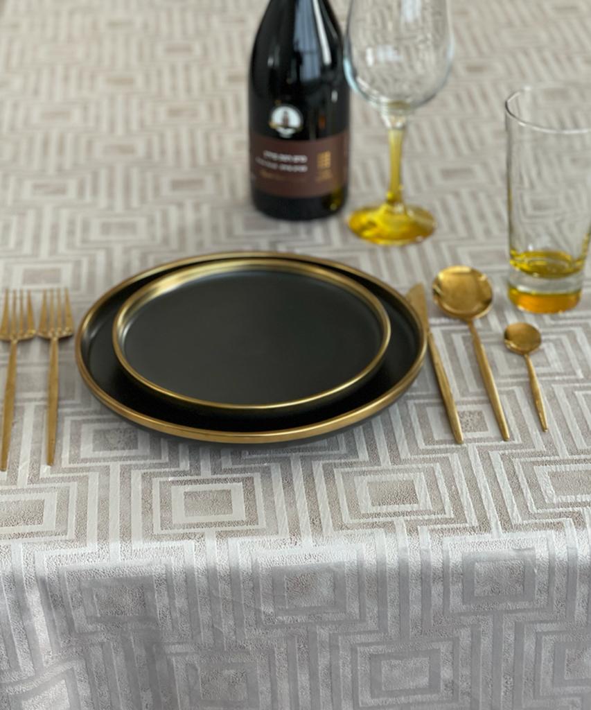 2040 Geometric Velvet gray