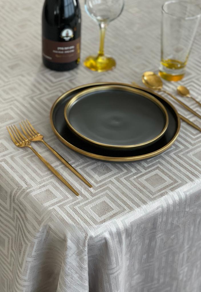 2040 Geometric Velvet gray