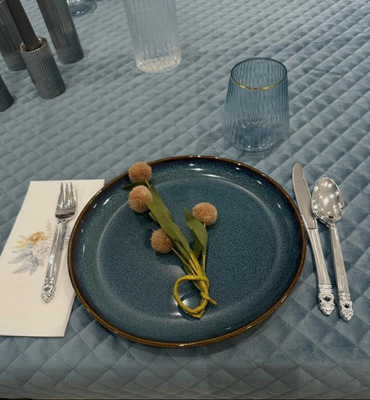 6030 Velvet Quilted Blue