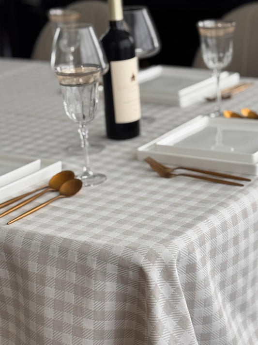 2973 Gingham Check Taupe