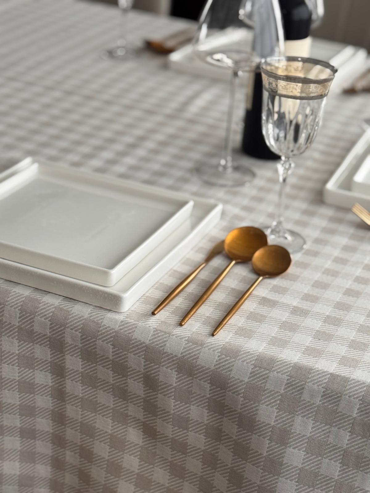 2973 Gingham Check Taupe