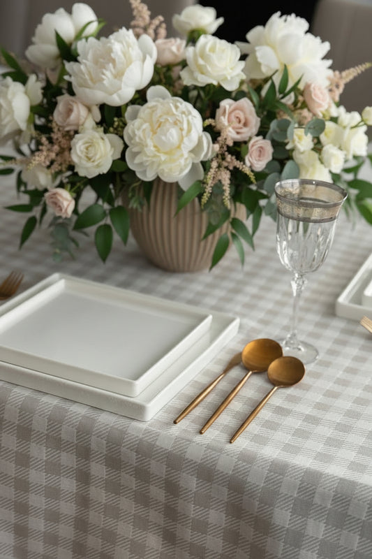 2973 Gingham Check Taupe